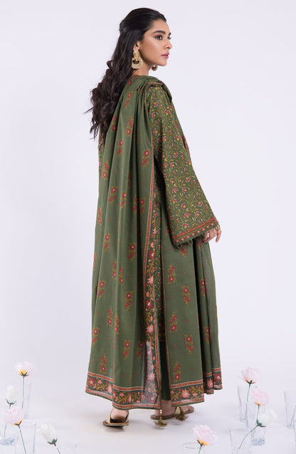 Orient - Unstitched 3 Piece Printed Lawn Shirt , Cambric Pant and Lawn Dupatta