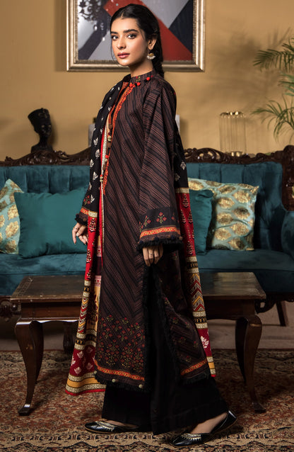Orient - Unstitched 3 Piece Embroidered Cottel Shirt , Cottel Pant and Cottel Dupatta