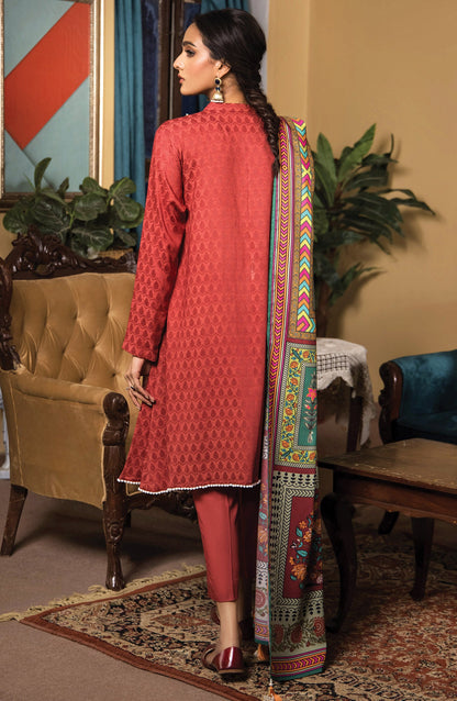 Orient - Unstitched 3 Piece Embroidered Linen Shirt , Acrylic Pant and Linen Dupatta