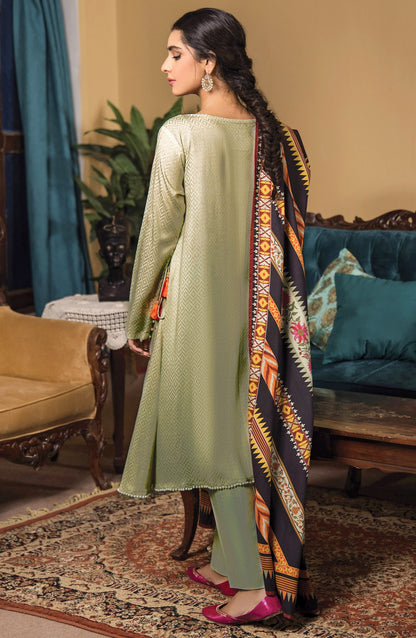 Orient - Unstitched 3 Piece Embroidered Linen Shirt , Linen Pant and Linen Dupatta
