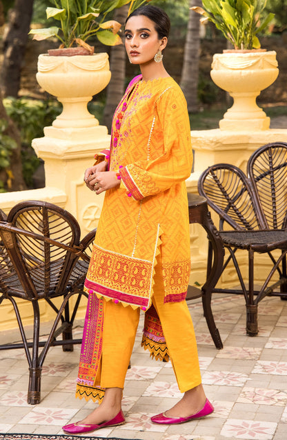 Orient - Unstitched 3 Piece Embroidered Khaddar Shirt , Khaddar Pant and Acrylic Dupatta