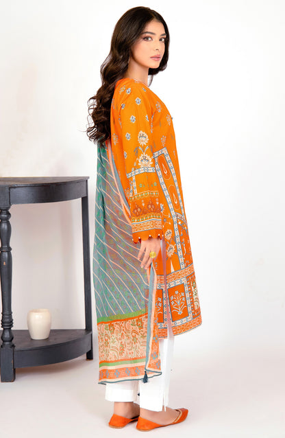 Orient - Unstitched 2 Piece Printed Lawn Shirt and Chiffon Dupatta