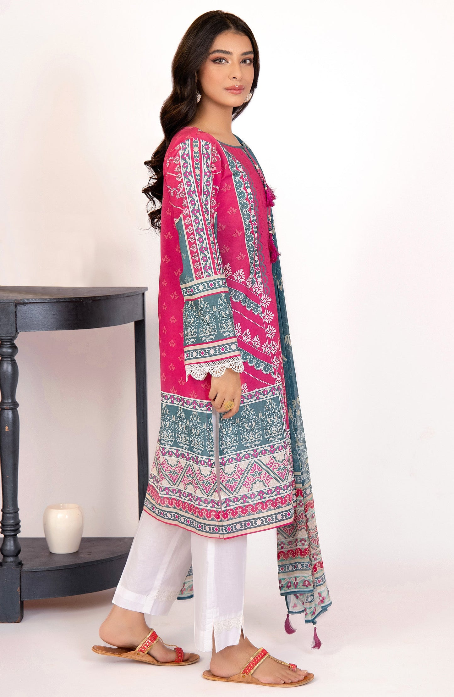 Orient - Unstitched 2 Piece Printed Lawn Shirt and Chiffon Dupatta