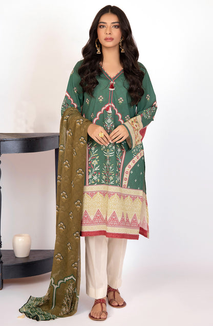 Orient - Unstitched 2 Piece Printed Lawn Shirt and Chiffon Dupatta
