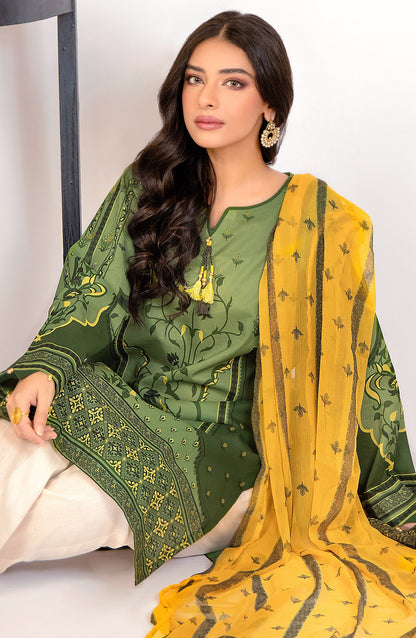 Orient - Unstitched 2 Piece Printed Lawn Shirt and Chiffon Dupatta