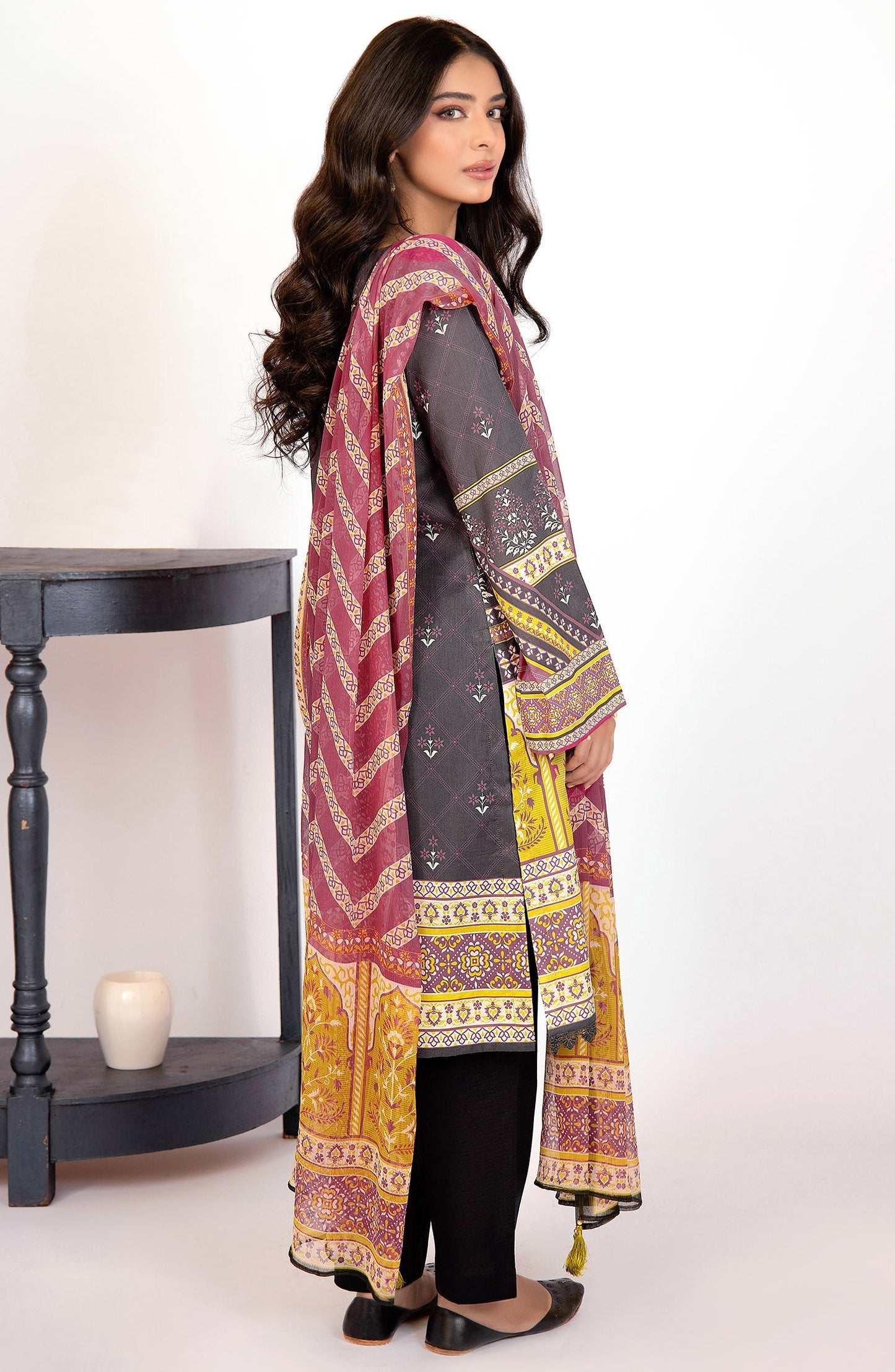 Orient - Unstitched 2 Piece Printed Lawn Shirt and Chiffon Dupatta