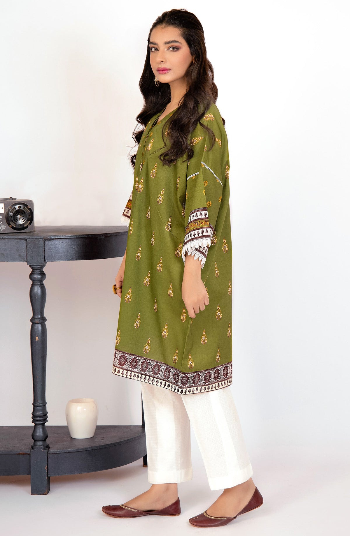 Orient - Unstitched 1 Piece Printed Lawn Shirt