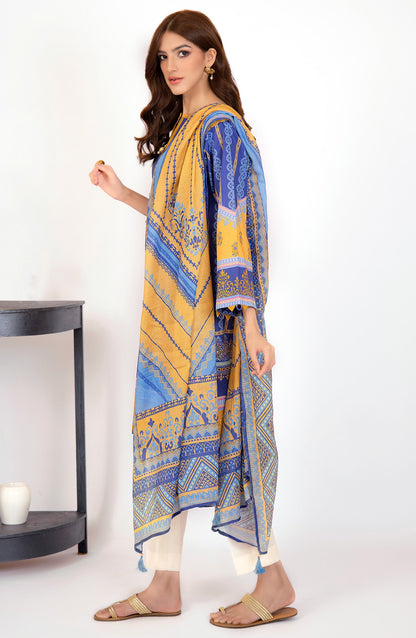 Orient - Unstitched 2 Piece Printed Lawn Shirt and Dobby Net Dupatta
