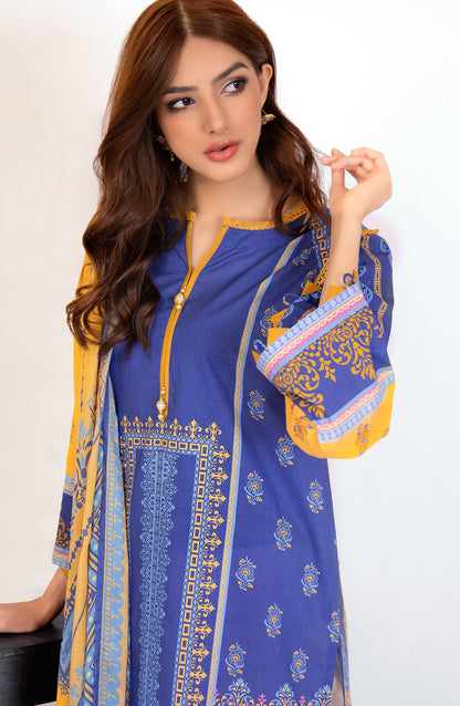 Orient - Unstitched 2 Piece Printed Lawn Shirt and Dobby Net Dupatta