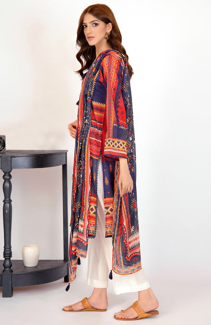 Orient - Unstitched 2 Piece Printed Lawn Shirt and Dobby Net Dupatta