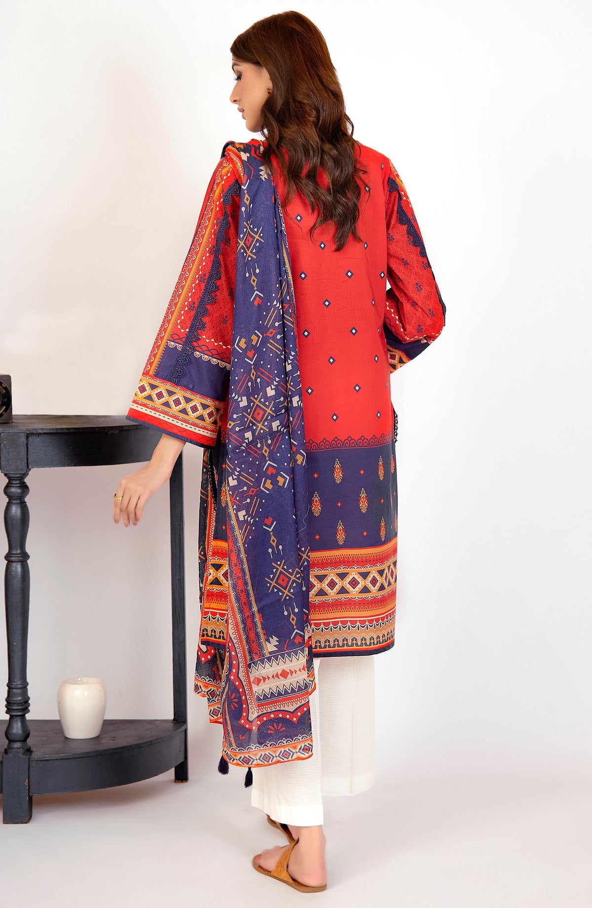 Orient - Unstitched 2 Piece Printed Lawn Shirt and Dobby Net Dupatta