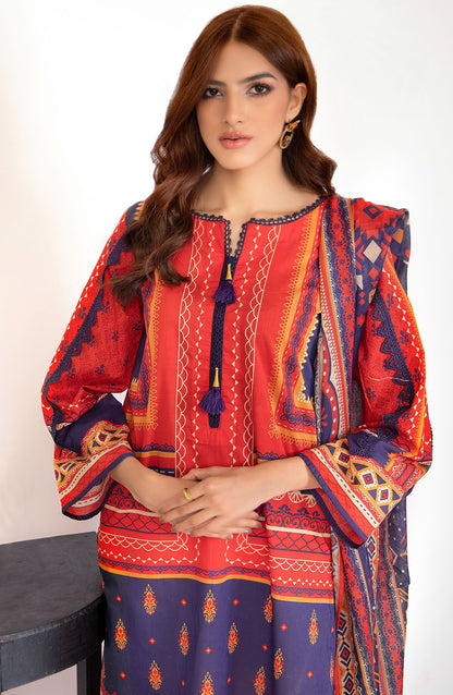 Orient - Unstitched 2 Piece Printed Lawn Shirt and Dobby Net Dupatta
