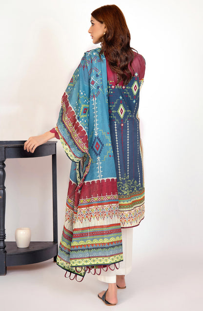 Orient - Unstitched 2 Piece Printed Lawn Shirt and Dobby Net Dupatta