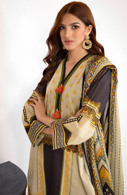 Orient - Unstitched 2 Piece Printed Lawn Shirt and Dobby Net Dupatta