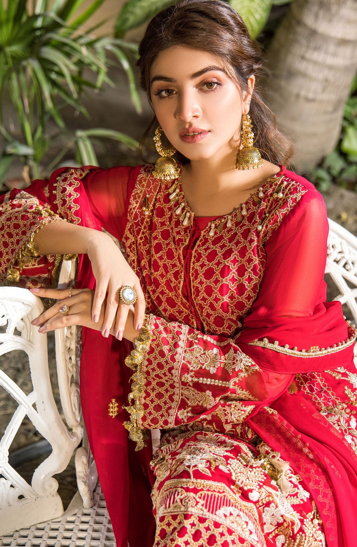 Orient - Unstitched 3 Piece Embroidered Chiffon Shirt , Raw Silk Pant and Chiffon Dupatta