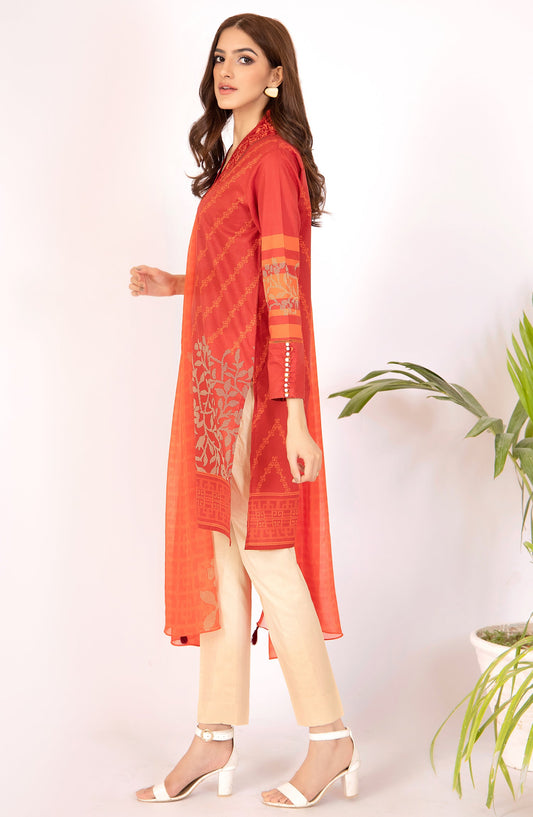 Orient - Unstitched 2 Piece Printed Cambric Shirt and Chiffon Dupatta