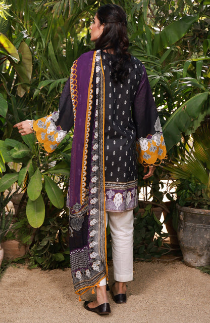 Orient - Unstitched 2 Piece Printed Lawn Shirt and Chiffon Dupatta