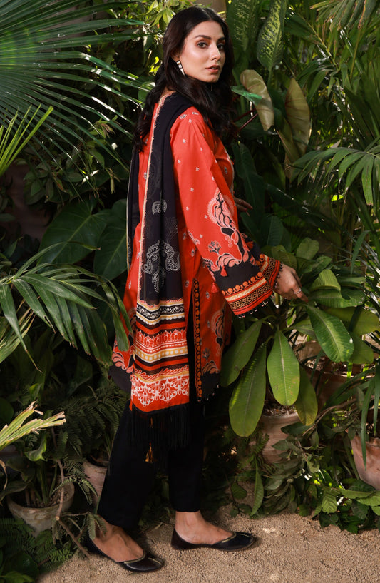 Orient - Unstitched 2 Piece Printed Lawn Shirt and Chiffon Dupatta