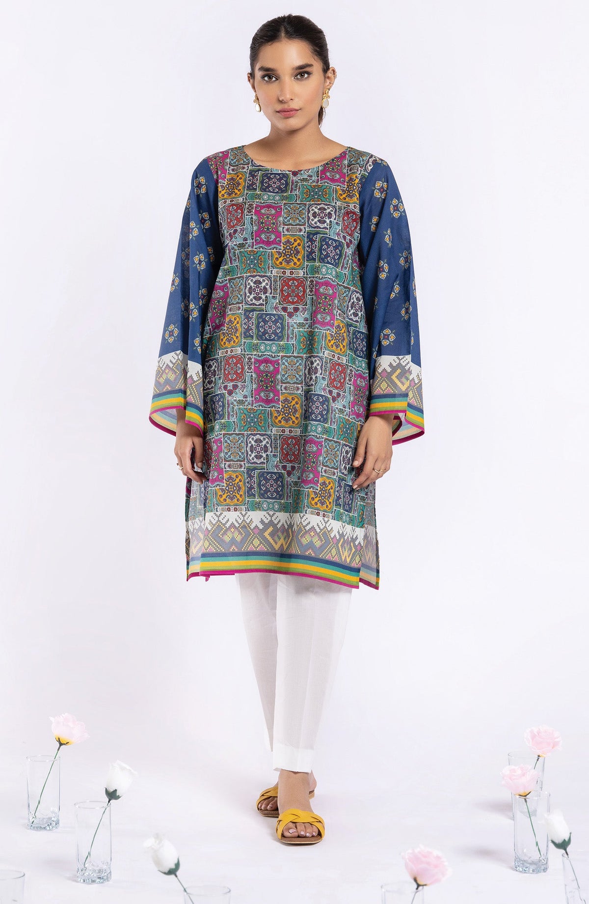 Orient - Unstitched 1 Piece Printed Lawn Shirt