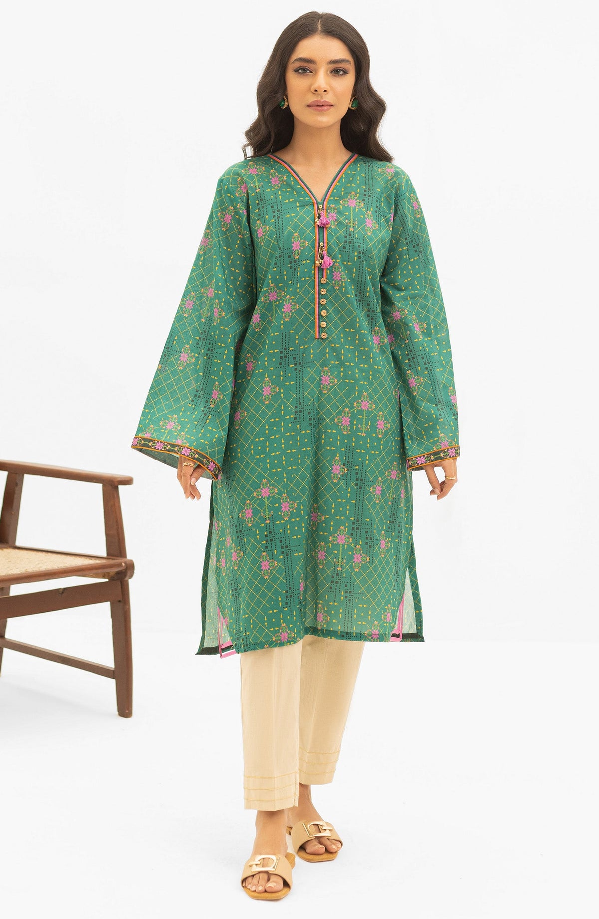 Orient - Unstitched 1 Piece Printed Lawn Shirt