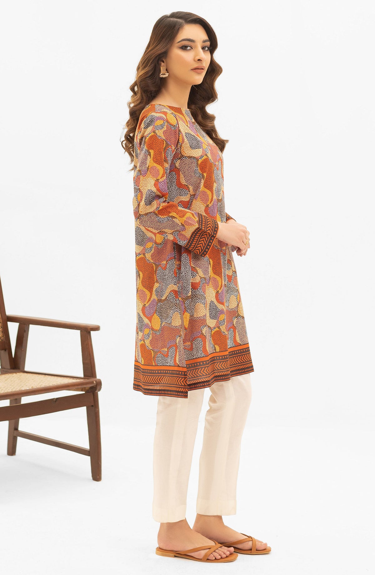 Orient - Unstitched 1 Piece Printed Lawn Shirt