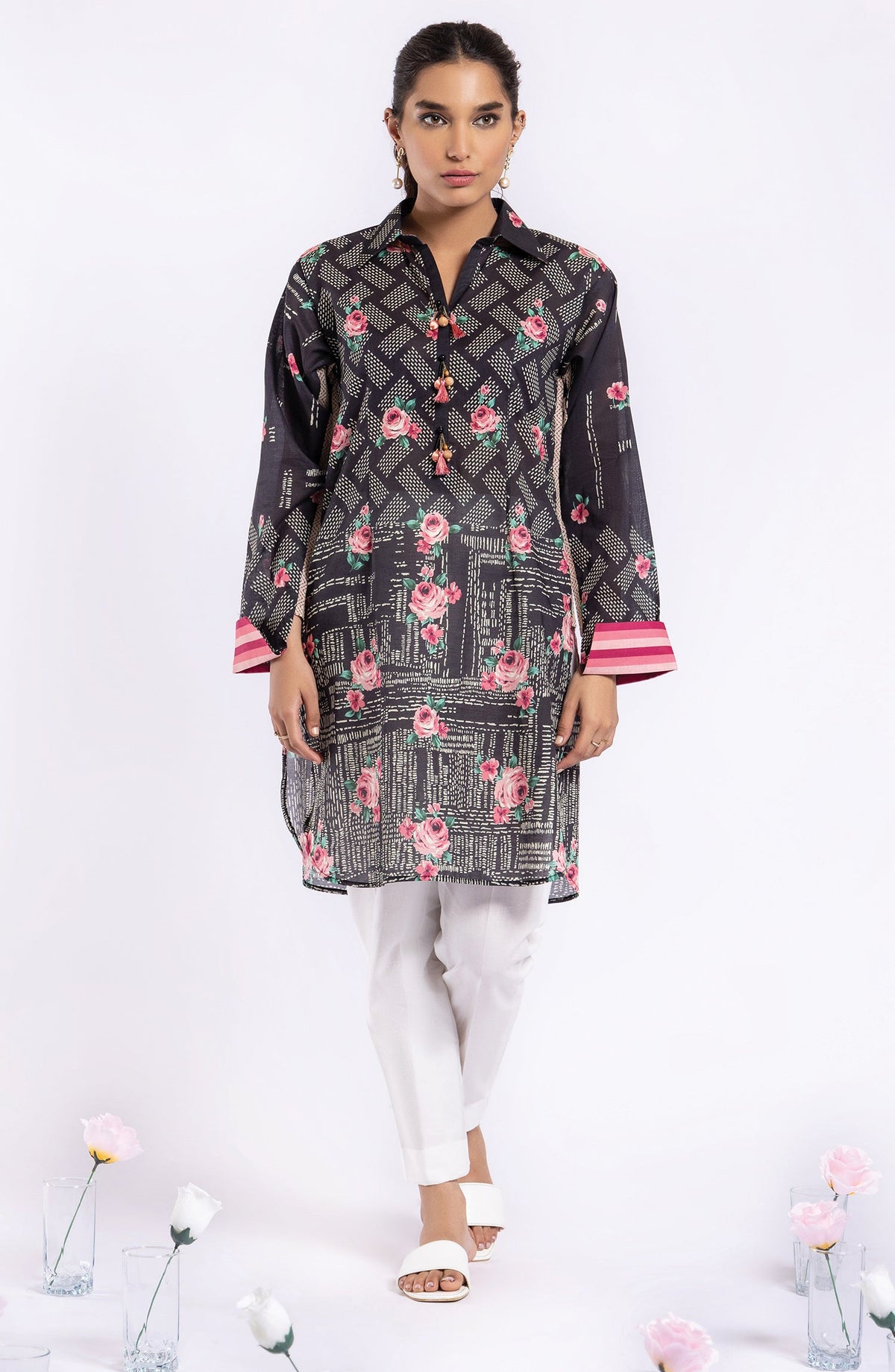 Orient - Unstitched 1 Piece Printed Lawn Shirt