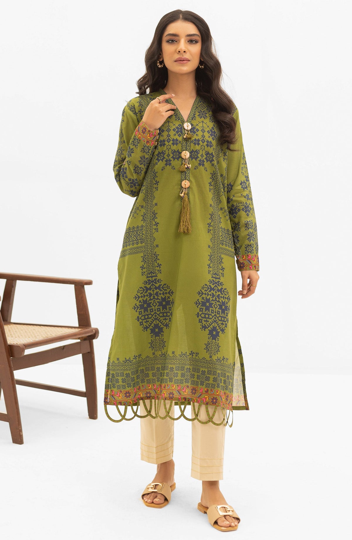 Orient - Unstitched 1 Piece Printed Lawn Shirt