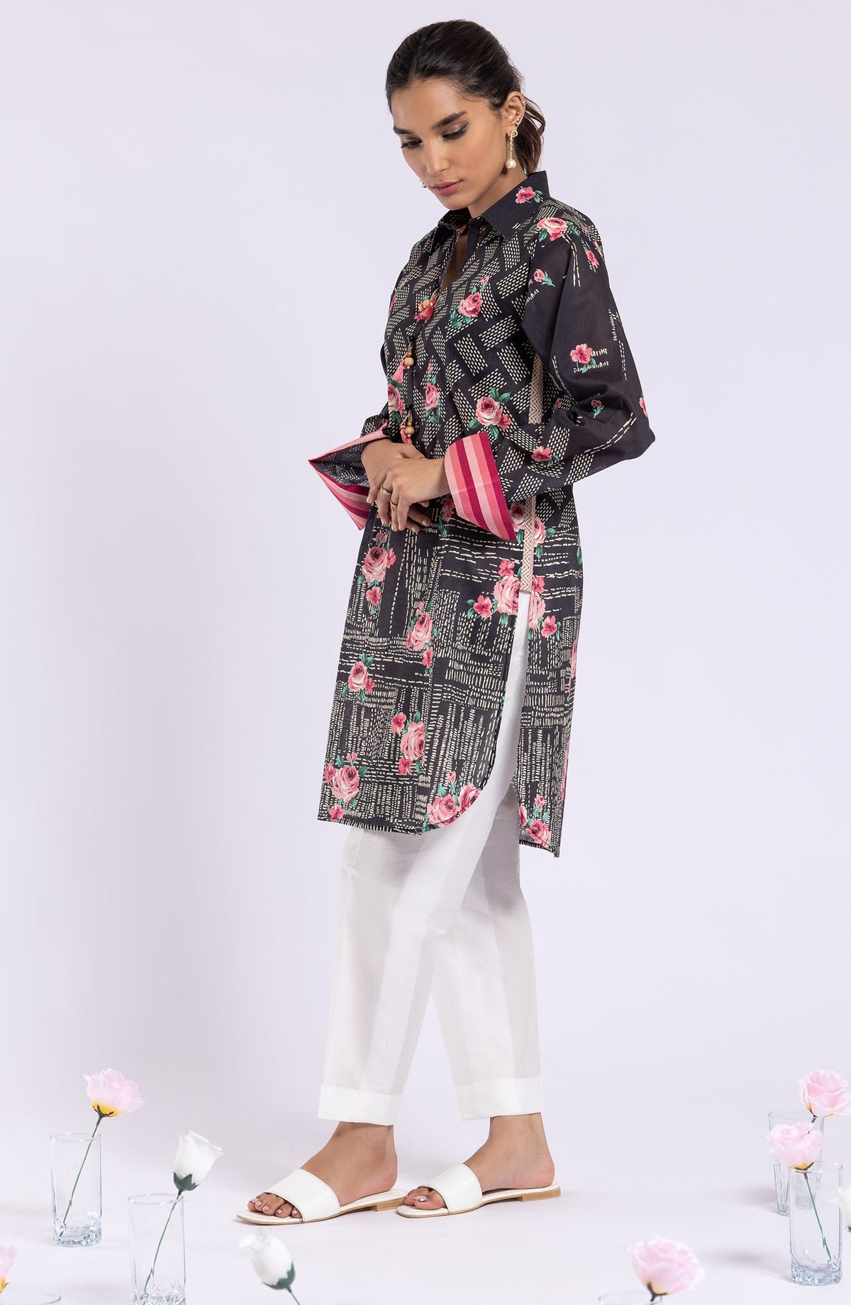 Orient - Unstitched 1 Piece Printed Lawn Shirt