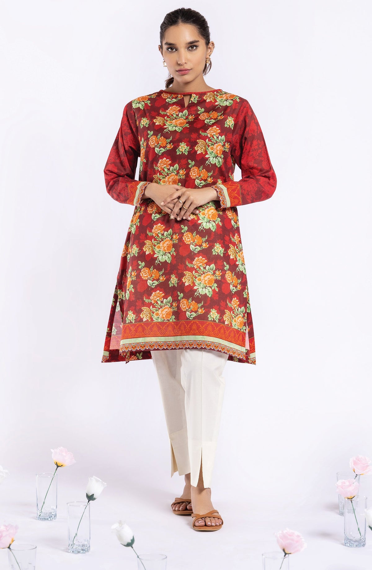 Orient - Unstitched 1 Piece Printed Lawn Shirt