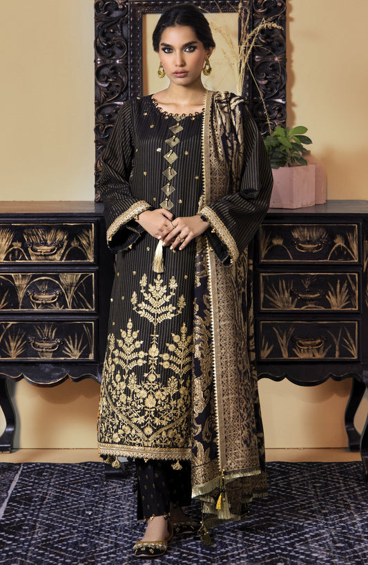 Orient - Unstitched 3 Piece Embroidered Fancy Maysuri Shirt , Cambric Pant and JACQUARD Dupatta