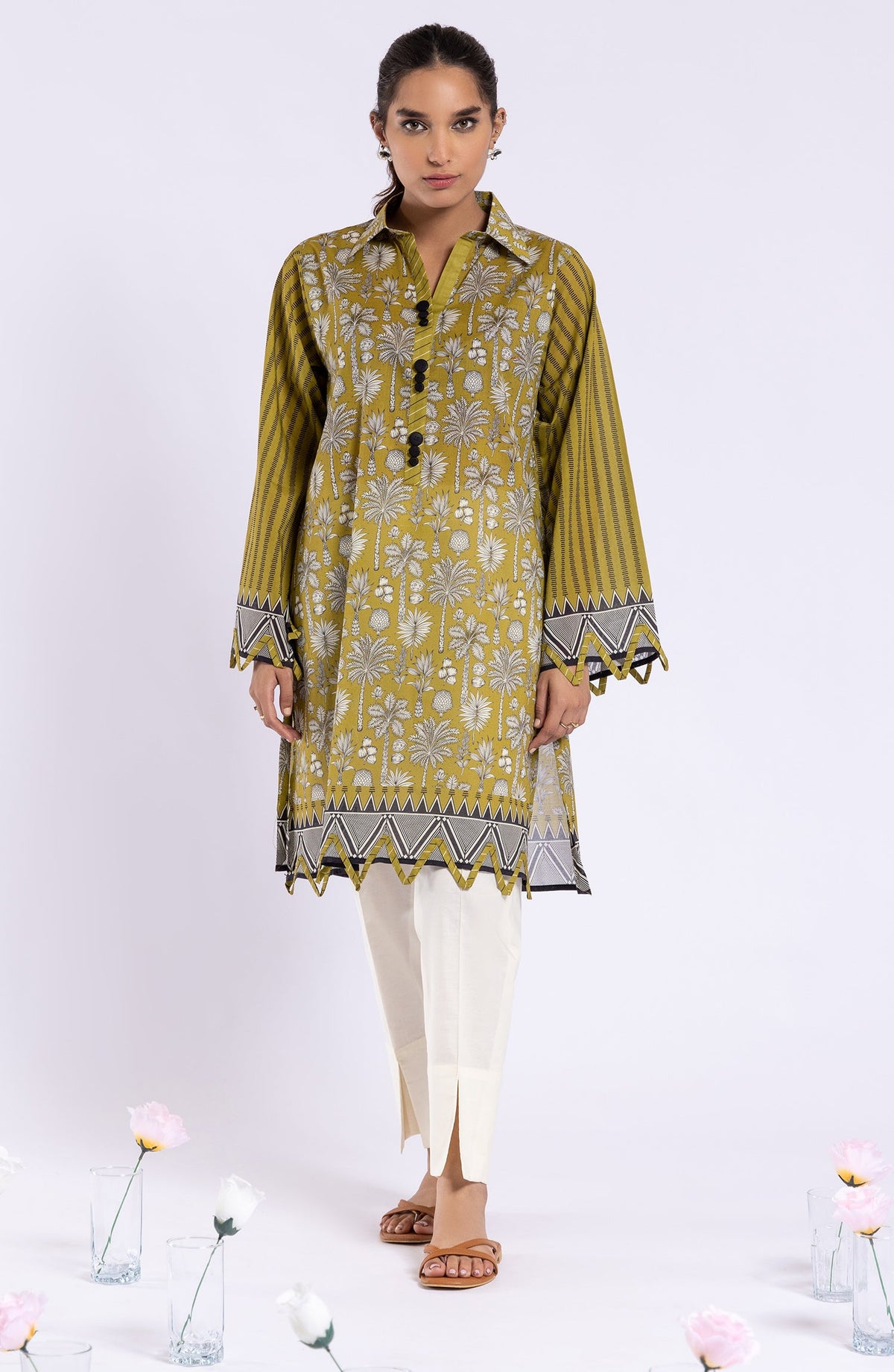 Orient - Unstitched 1 Piece Printed Lawn Shirt