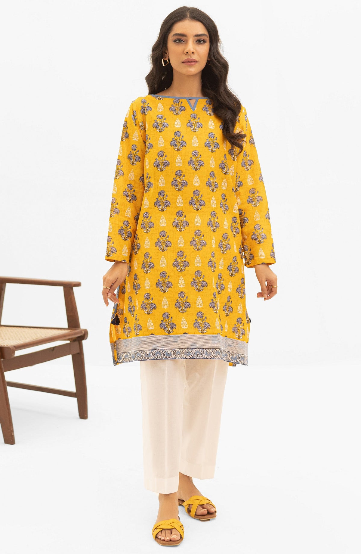 Orient - Unstitched 1 Piece Printed Lawn Shirt