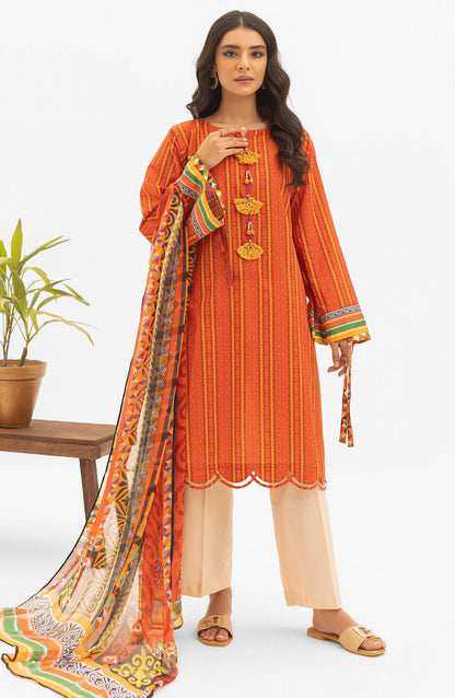 Orient - Unstitched 2 Piece Printed Lawn Shirt and Chiffon Dupatta