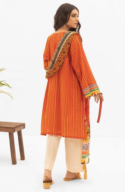 Orient - Unstitched 2 Piece Printed Lawn Shirt and Chiffon Dupatta