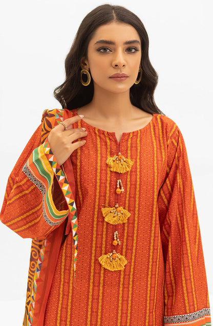 Orient - Unstitched 2 Piece Printed Lawn Shirt and Chiffon Dupatta