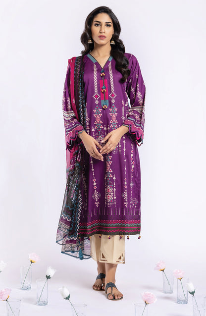 Orient - Unstitched 2 Piece Printed Lawn Shirt and Chiffon Dupatta