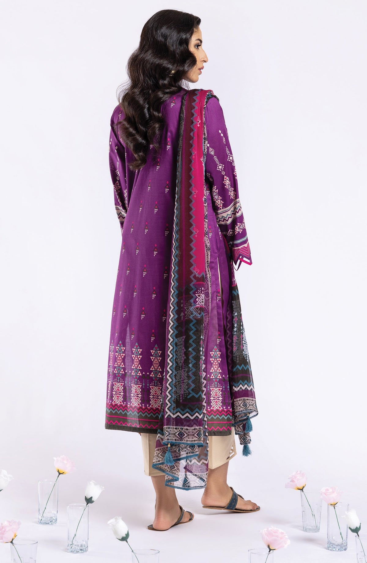 Orient - Unstitched 2 Piece Printed Lawn Shirt and Chiffon Dupatta
