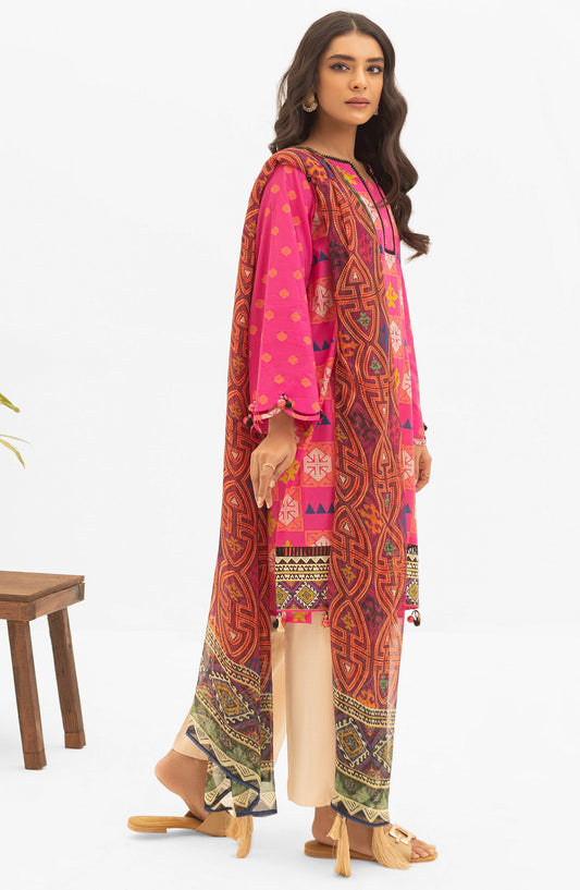 Orient - Unstitched 2 Piece Printed Lawn Shirt and Chiffon Dupatta