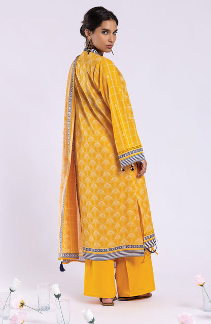 Orient - Unstitched 3 Piece Printed Lawn Shirt , Cambric Pant and Lawn Dupatta