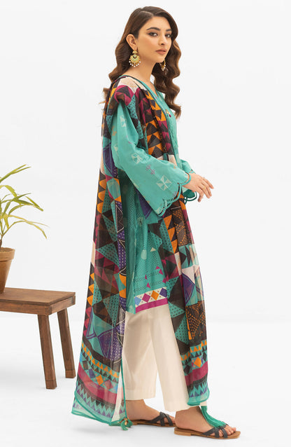 Orient - Unstitched 2 Piece Printed Lawn Shirt and Chiffon Dupatta