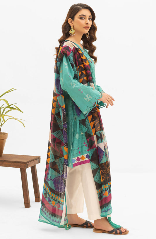Orient - Unstitched 2 Piece Printed Lawn Shirt and Chiffon Dupatta