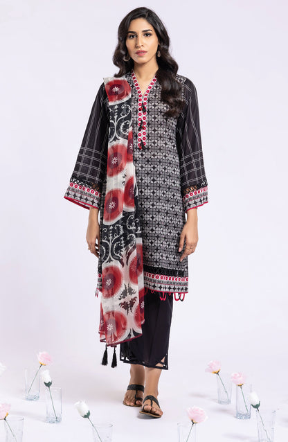 Orient - Unstitched 2 Piece Printed Lawn Shirt and Chiffon Dupatta