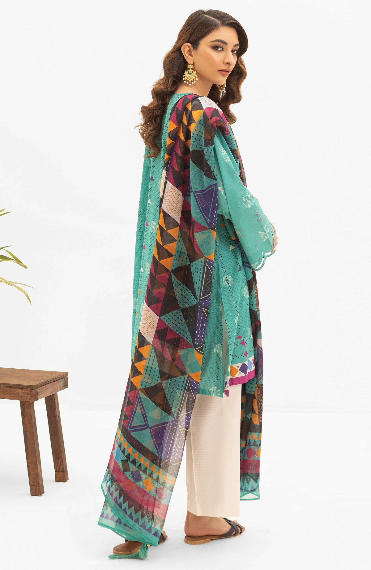 Orient - Unstitched 2 Piece Printed Lawn Shirt and Chiffon Dupatta