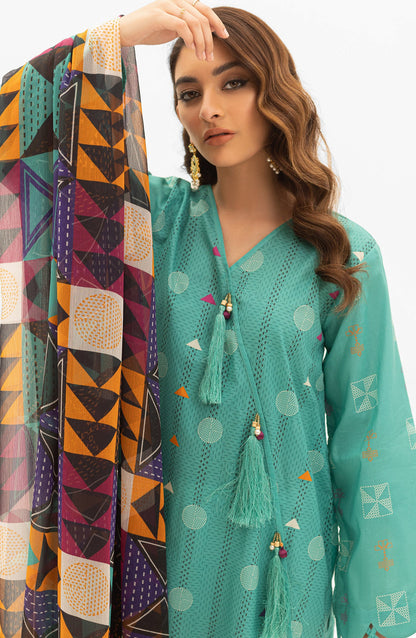 Orient - Unstitched 2 Piece Printed Lawn Shirt and Chiffon Dupatta