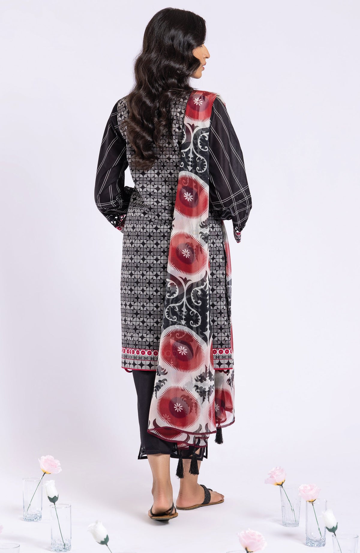 Orient - Unstitched 2 Piece Printed Lawn Shirt and Chiffon Dupatta