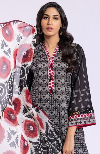Orient - Unstitched 2 Piece Printed Lawn Shirt and Chiffon Dupatta
