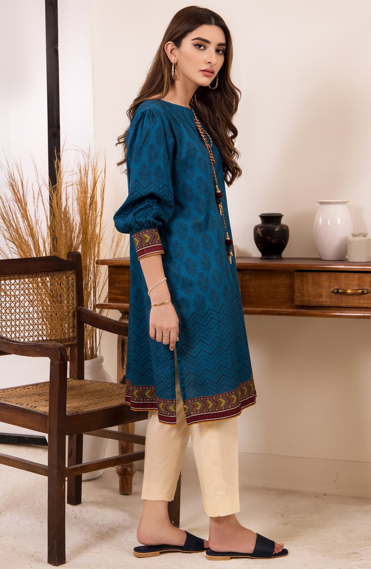 Orient - Unstitched 1 Piece Printed Khaddar Winter Shirt