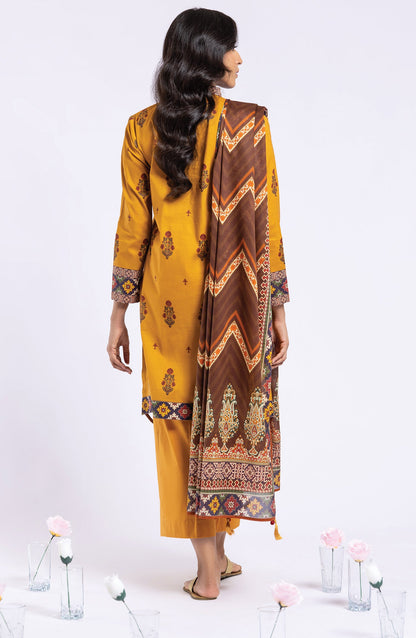 Orient - Unstitched 3 Piece Printed Lawn Shirt , Cambric Pant and Lawn Dupatta