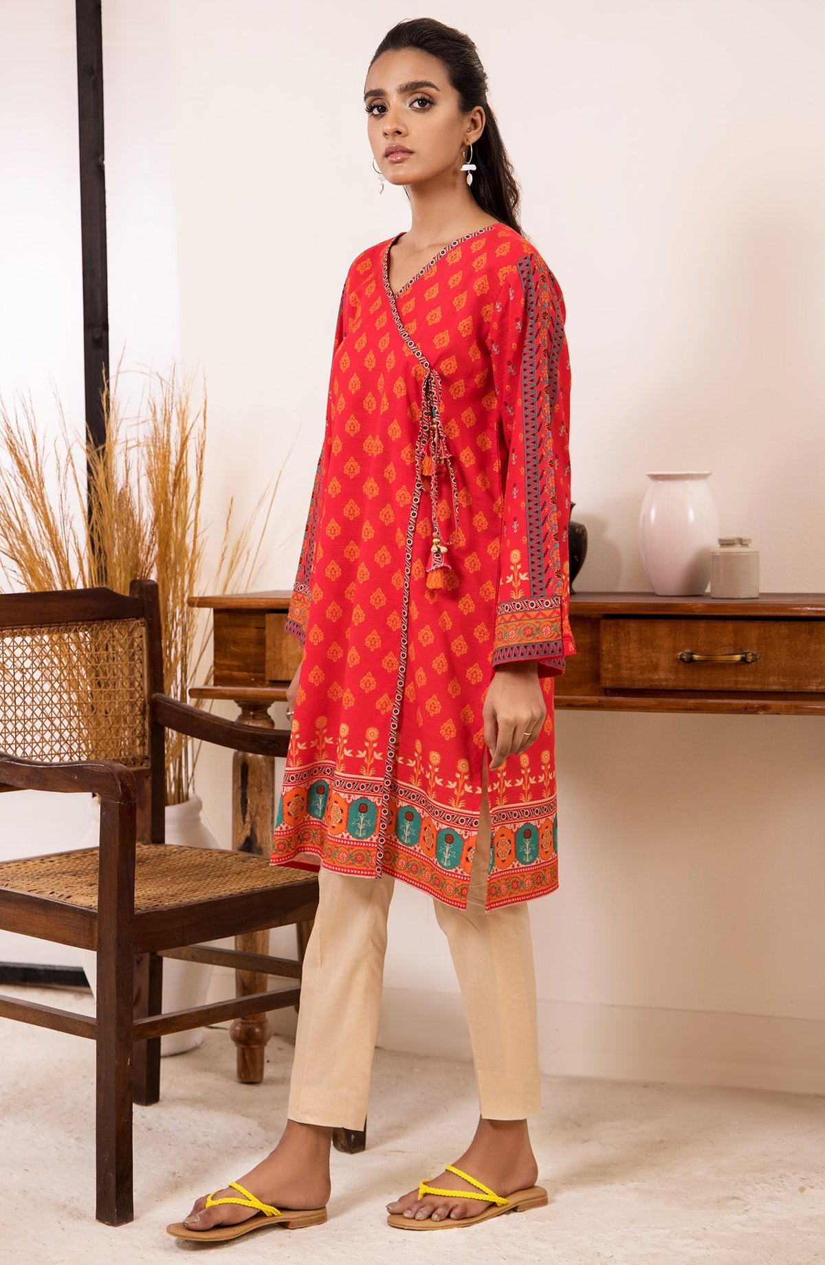Orient - Unstitched 1 Piece Printed Khaddar Winter Shirt