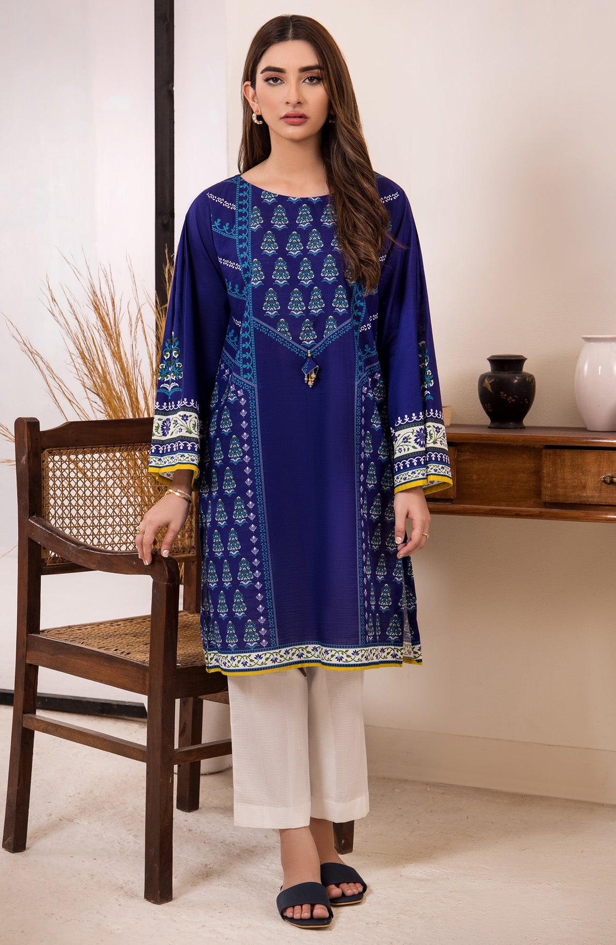 Orient - Unstitched 1 Piece Printed Khaddar Winter Shirt